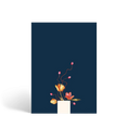 Load image into Gallery viewer, Hardcover Notebook | Floral Navy