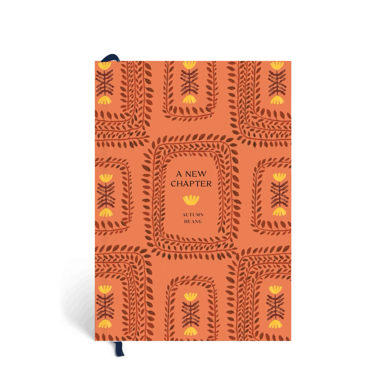 Hardcover Notebook | Orange Pattern