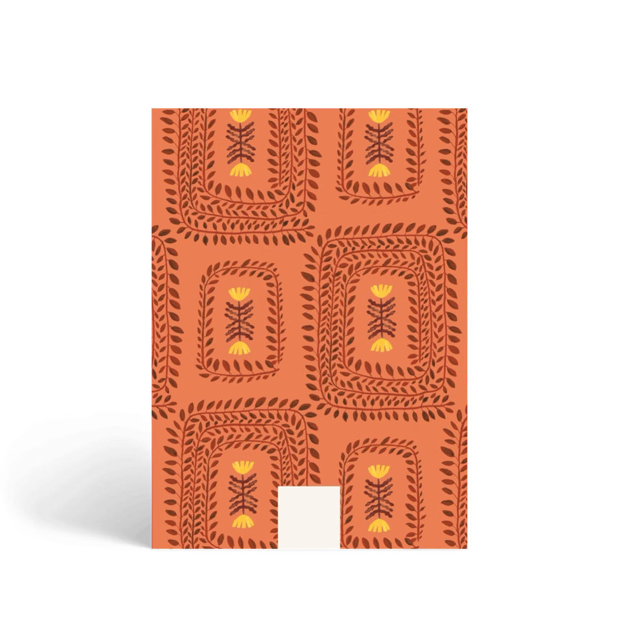 Hardcover Notebook | Orange Pattern