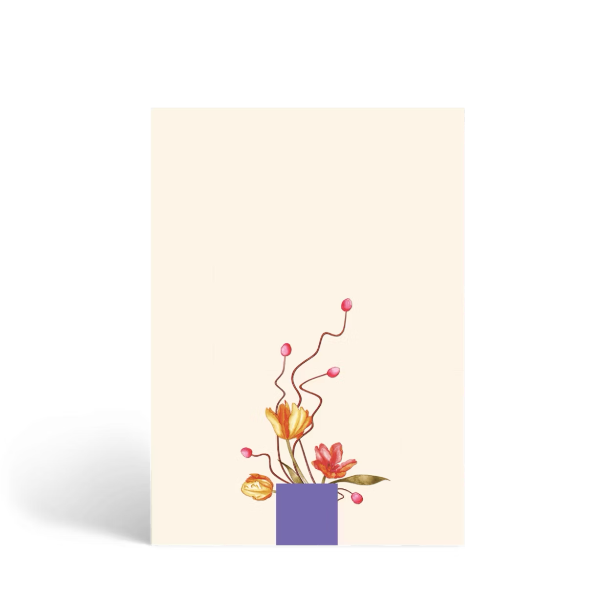 Hardcover Notebook | Floral Tan