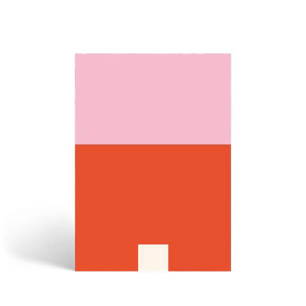 Academic Year Planner | Colorblock Cherry Red