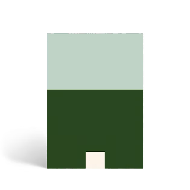 Academic Year Planner | Colorblock Dark Emerald