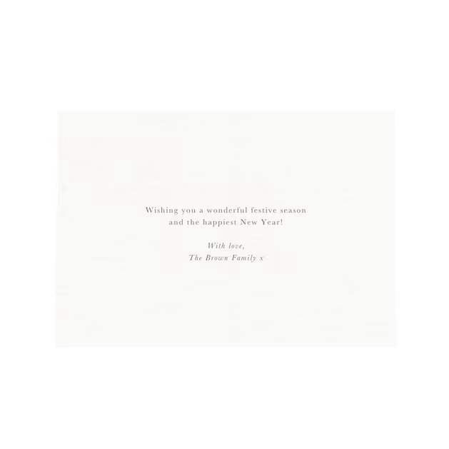 Holiday Card | Greetings Treeline
