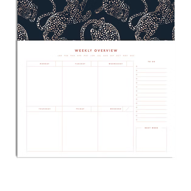 Weekly Desk Planner | Jaguar