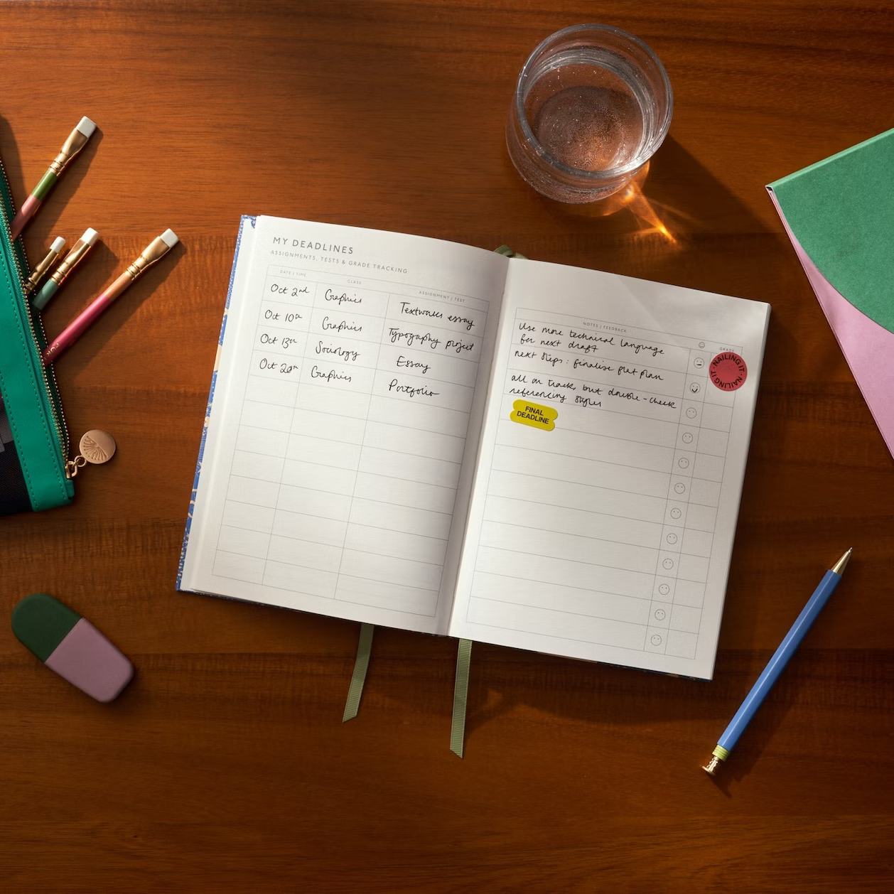 Academic Year Planner | Blue Garden