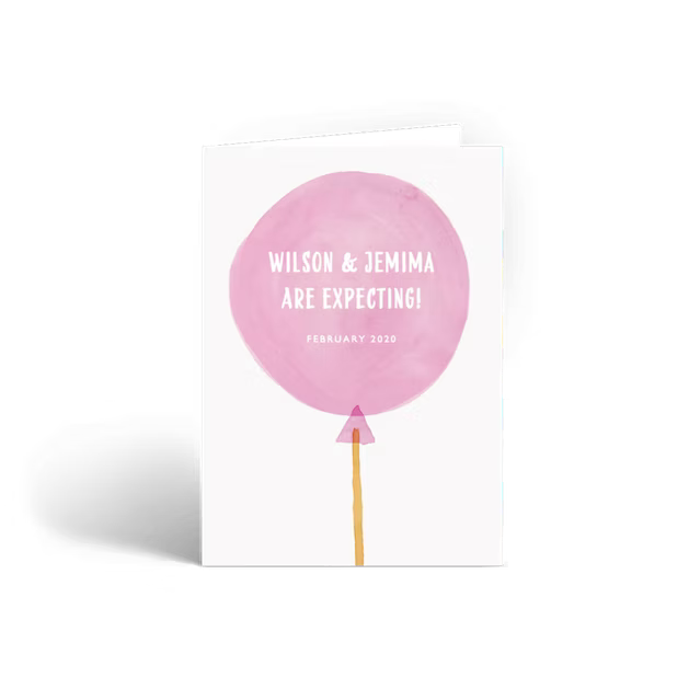 Pregnancy Announcement | Pink Balloon