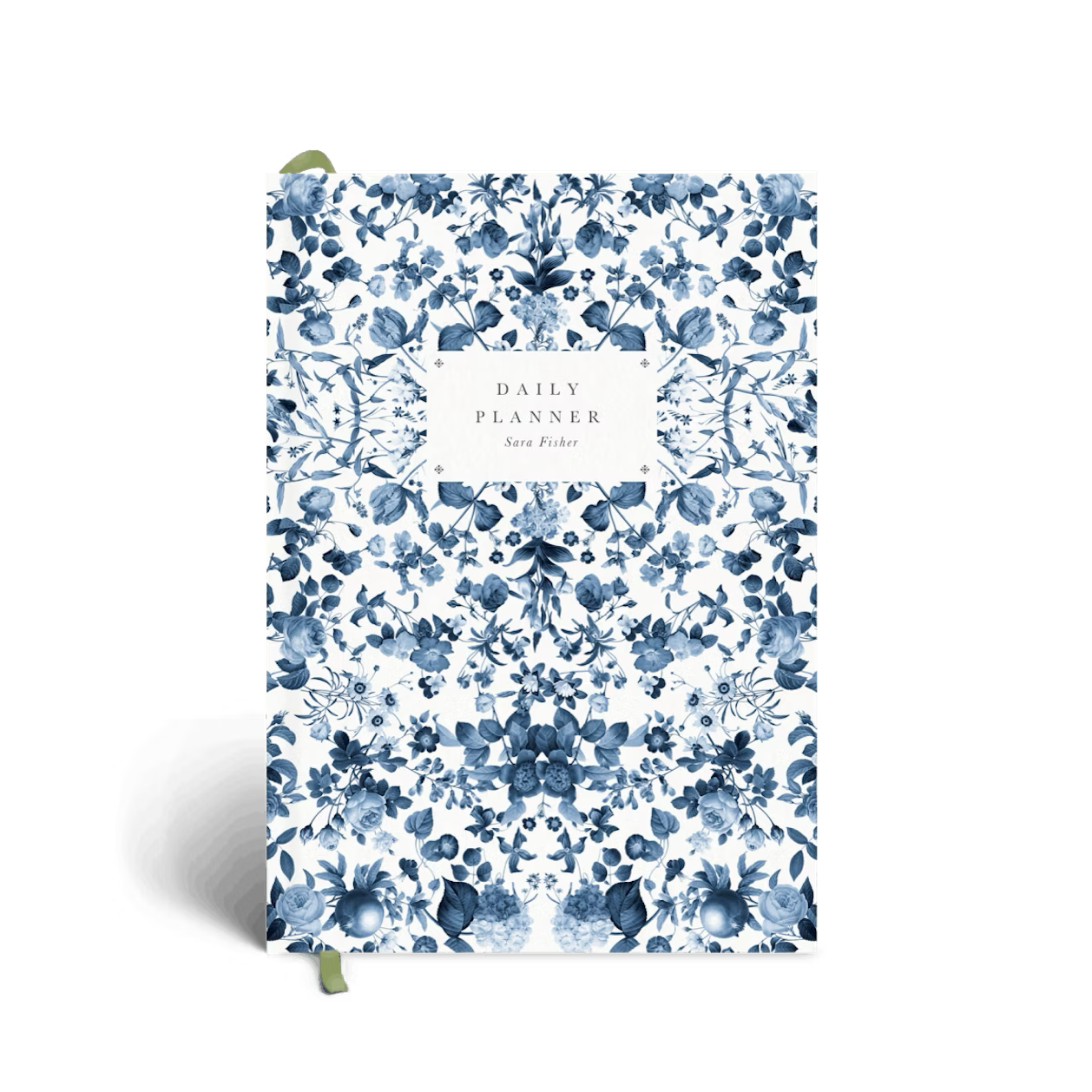 Undated Daily Planner | Blue Foral