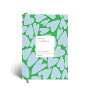 Undated Daily Planner | Hearts Green