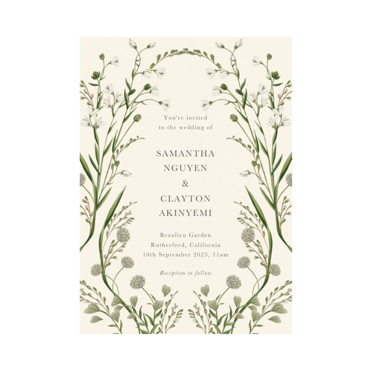 Wedding Invitation | Elderflower