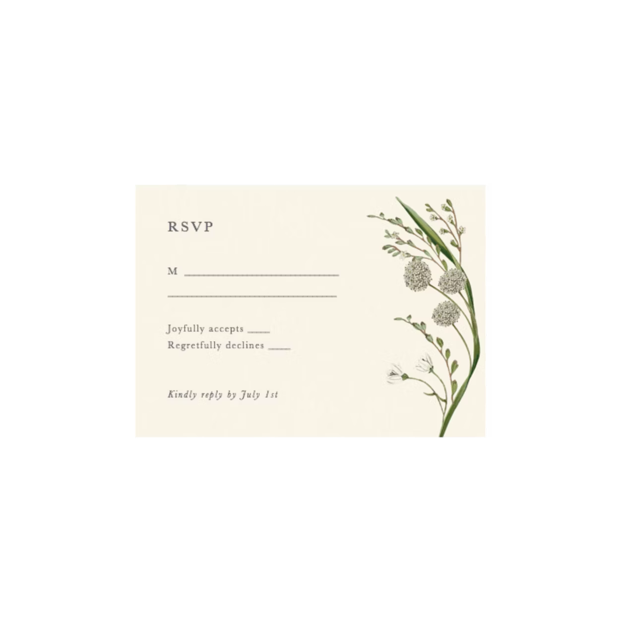 Wedding Invitation | Elderflower