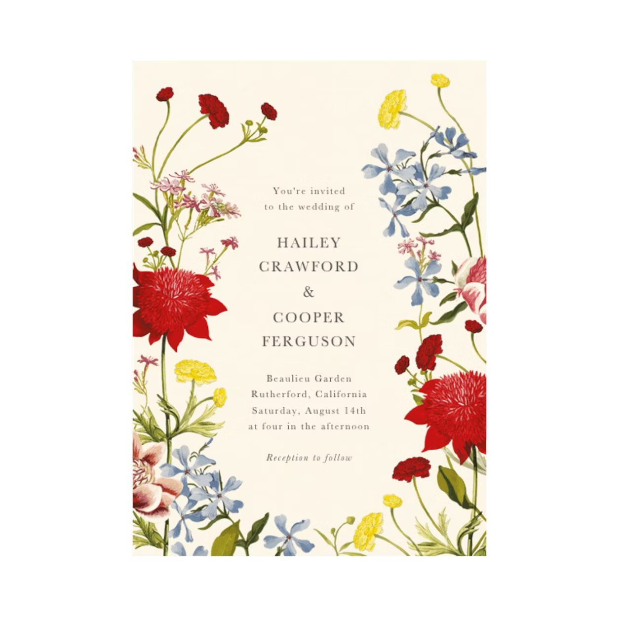 Wedding Invitation | Wildflowers