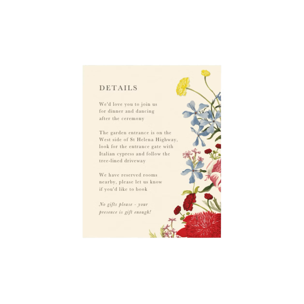 Wedding Invitation | Wildflowers