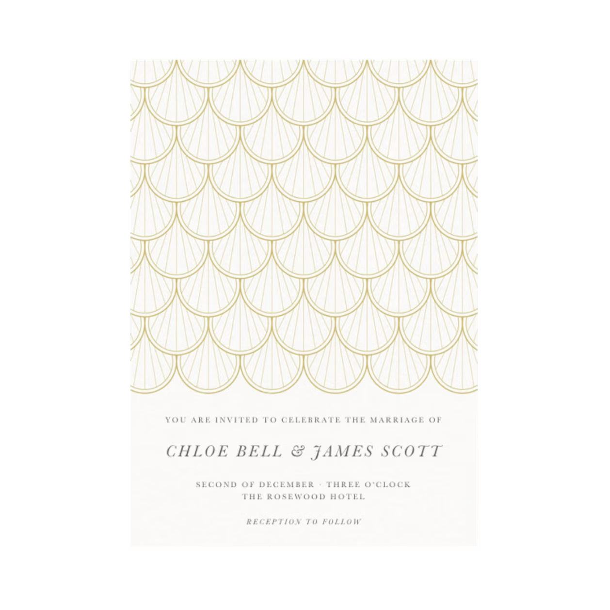 Wedding Invitation | Art Deco