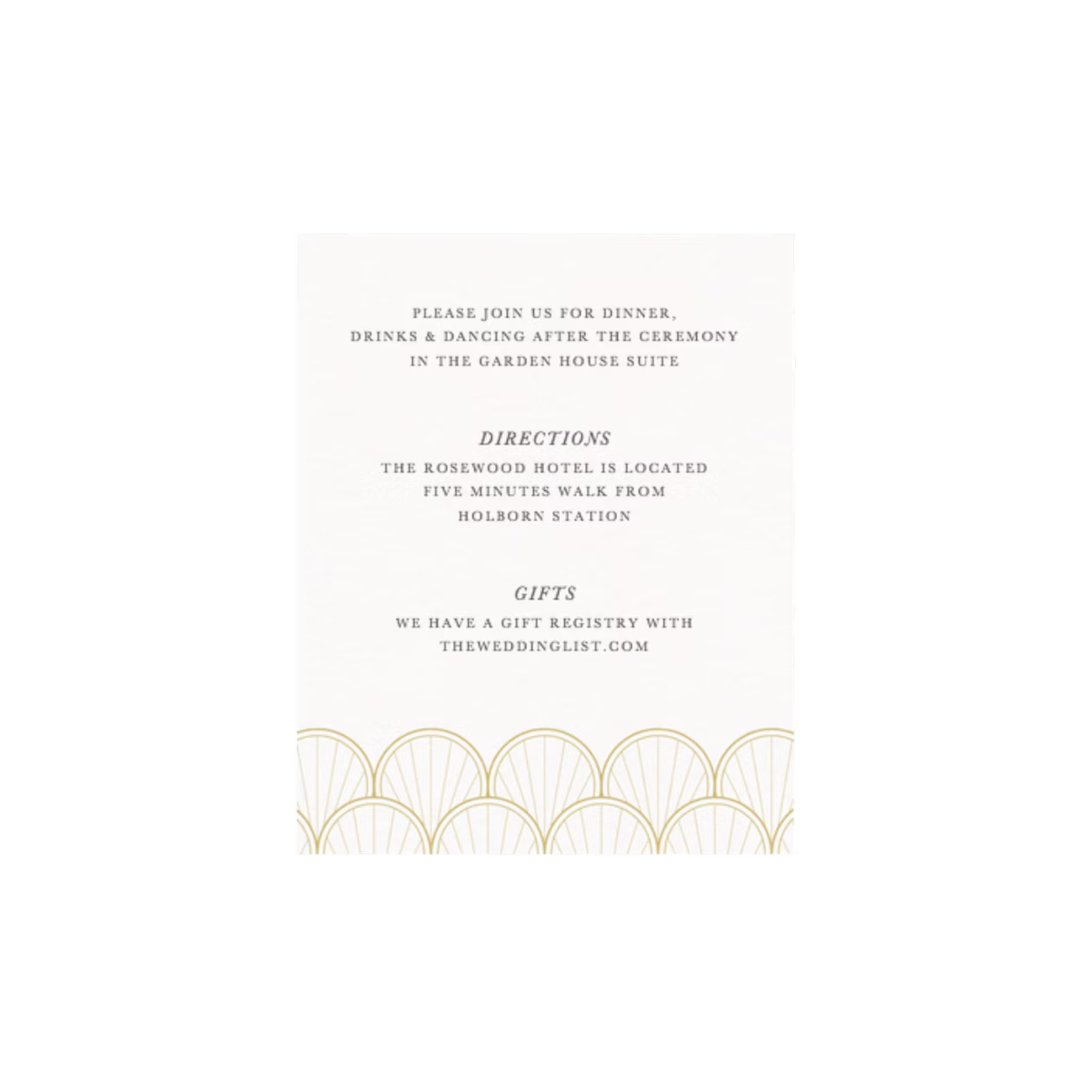 Wedding Invitation | Art Deco