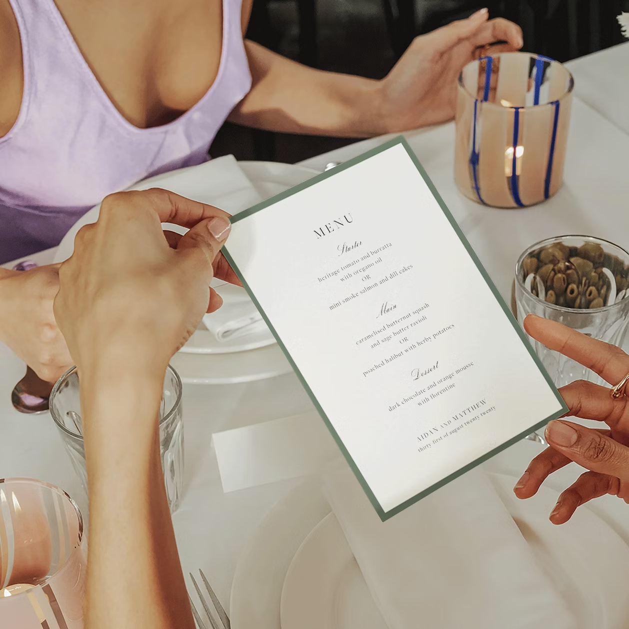 Wedding Menu | Classic Border